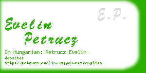 evelin petrucz business card